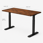 Ergonist Rise Standing Desk - 55" - Rustic