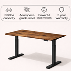 Ergonist Rise Standing Desk - 55" - Rustic