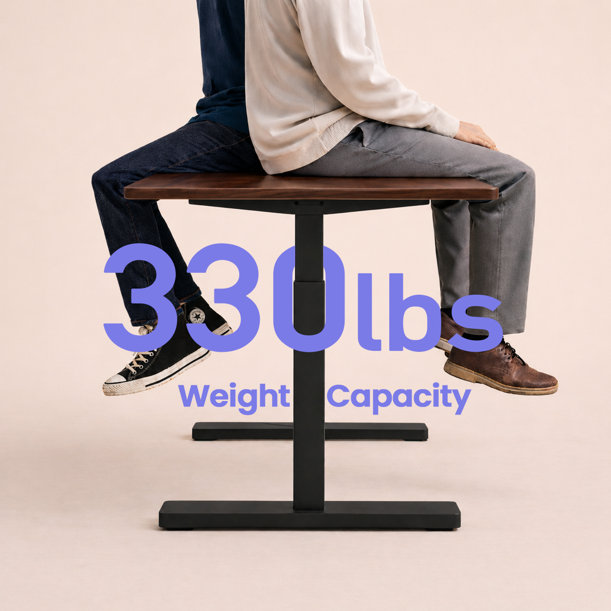 Ergonist Rise Standing Desk - 55" - Walnut