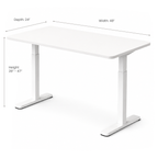 Ergonist Rise Standing Desk - 48" - White